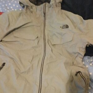 The North Face Gray/Tan Hooded Jacket